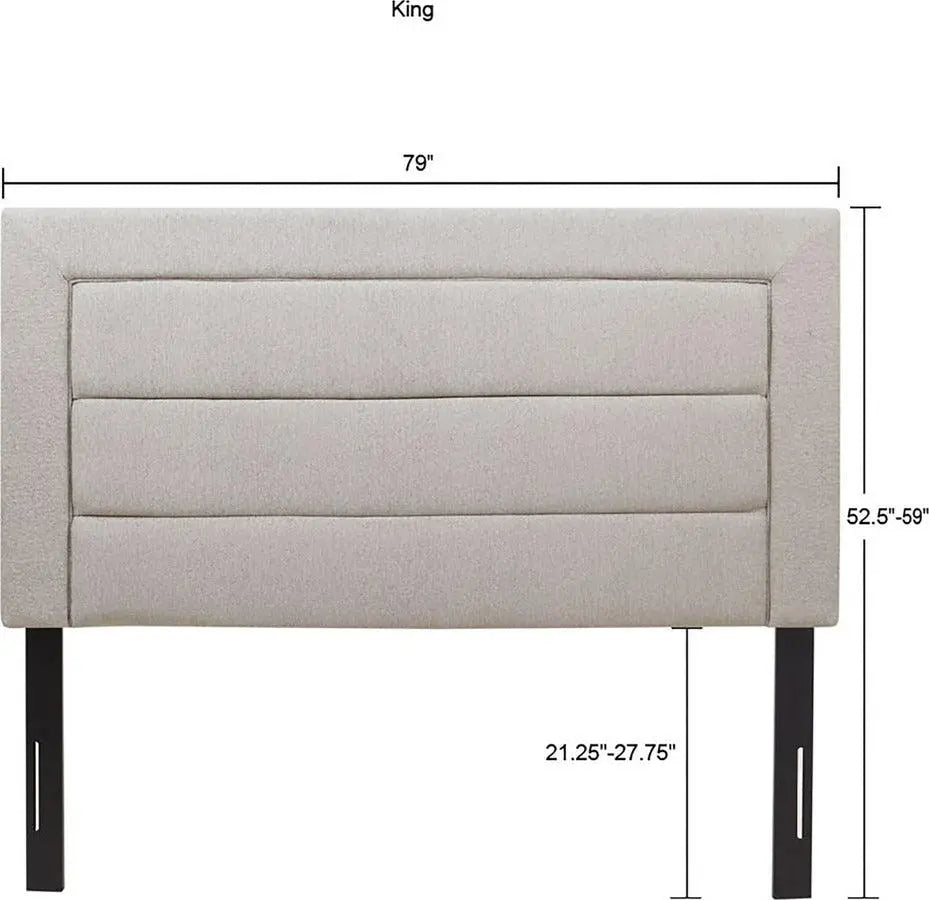 Rebecca Quilted Upholstered Headboard Black Olliix.com