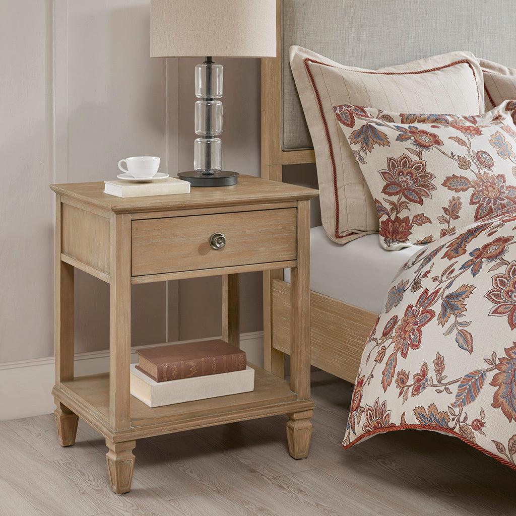 Victoria Bedside Table Light Natural Olliix.com