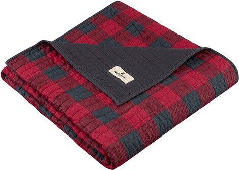 Woolrich Check Throw Red Olliix.com