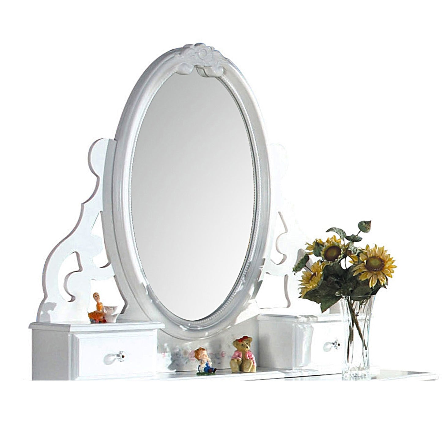 Flora White Mirror (Jewelry) ACME East