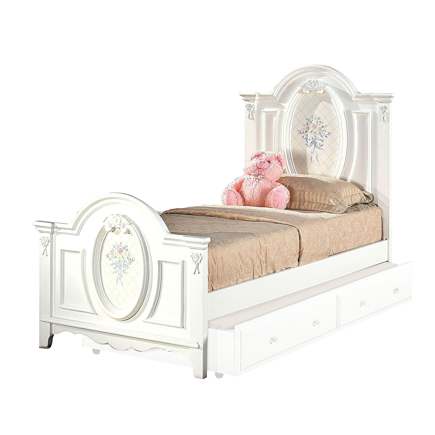 Flora White Twin Bed ACME East