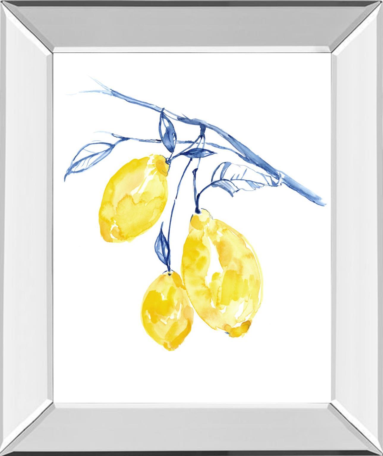 Watercolor Lemons II By Jennifer Goldberger - Yellow Classy Art