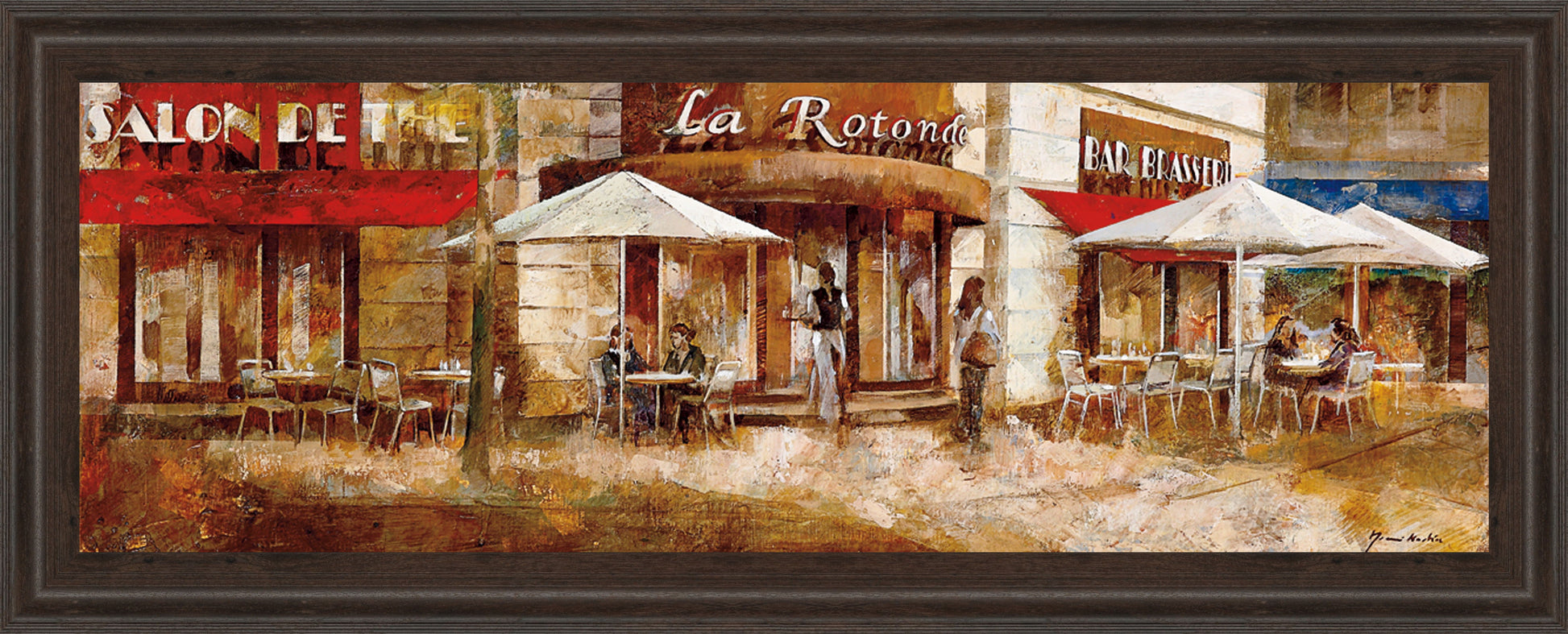 La Rolende By Noemi Martin - Framed Print Wall Art - Red Classy Art