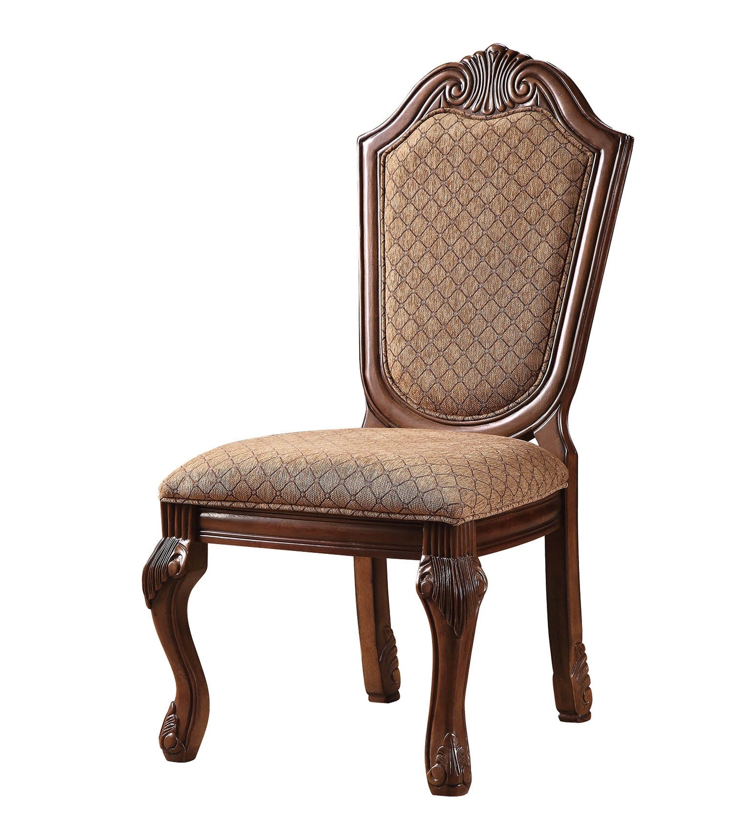 Chateau De Ville Fabric & Cherry Side Chair ACME East