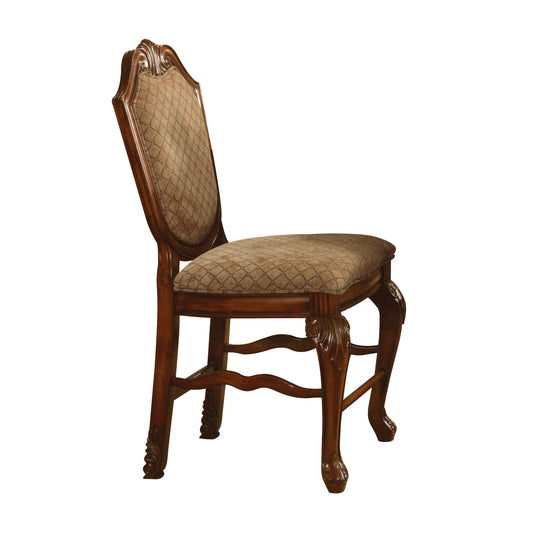 Chateau De Ville Fabric & Cherry Counter Height Chair ACME East