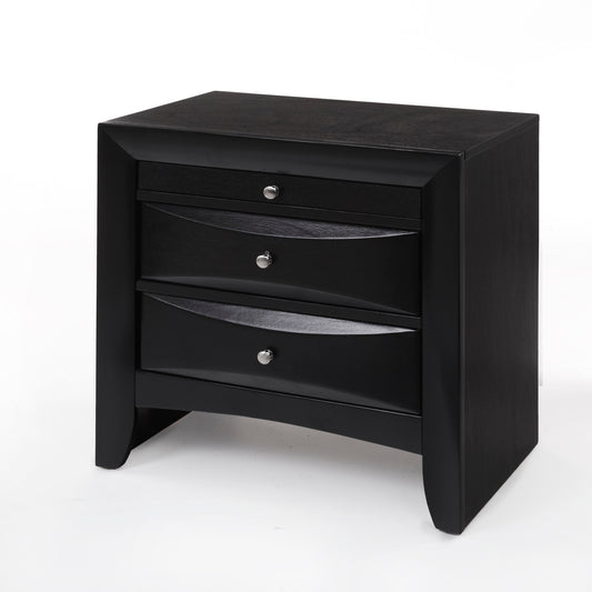 Ireland Black Nightstand ACME East