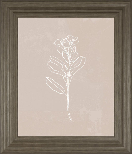 22x26 Blush Bloom I By Annie Warren - Beige Classy Art