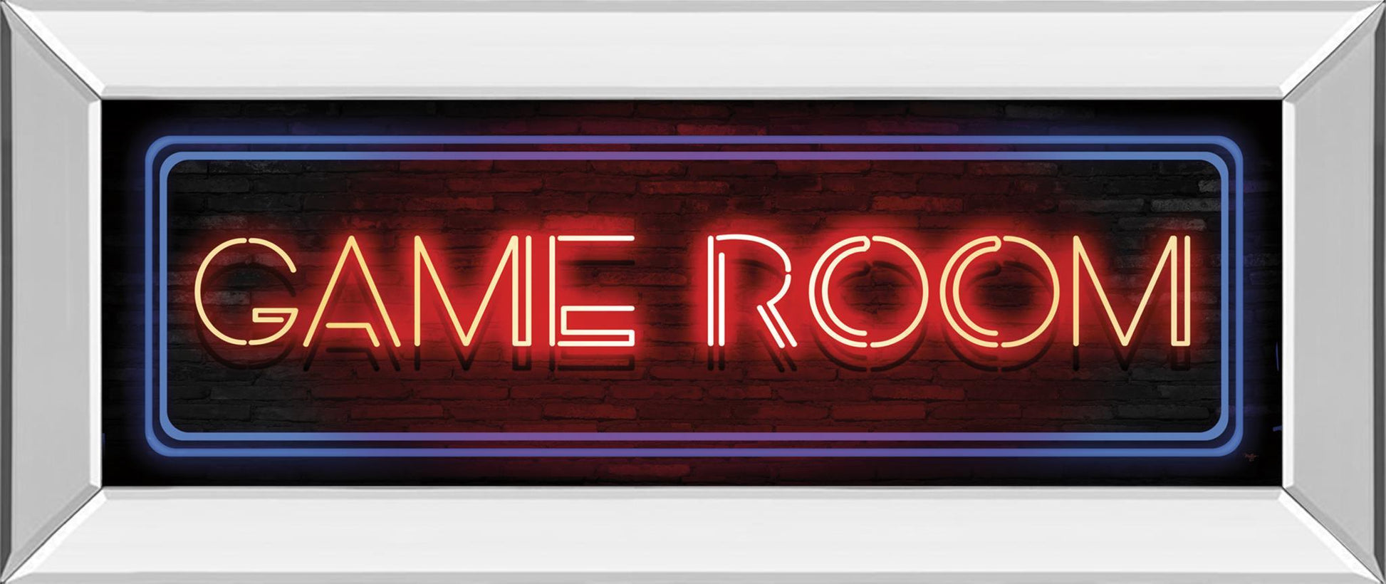 Game Room Neon Sign By Mollie B - Black Classy Art