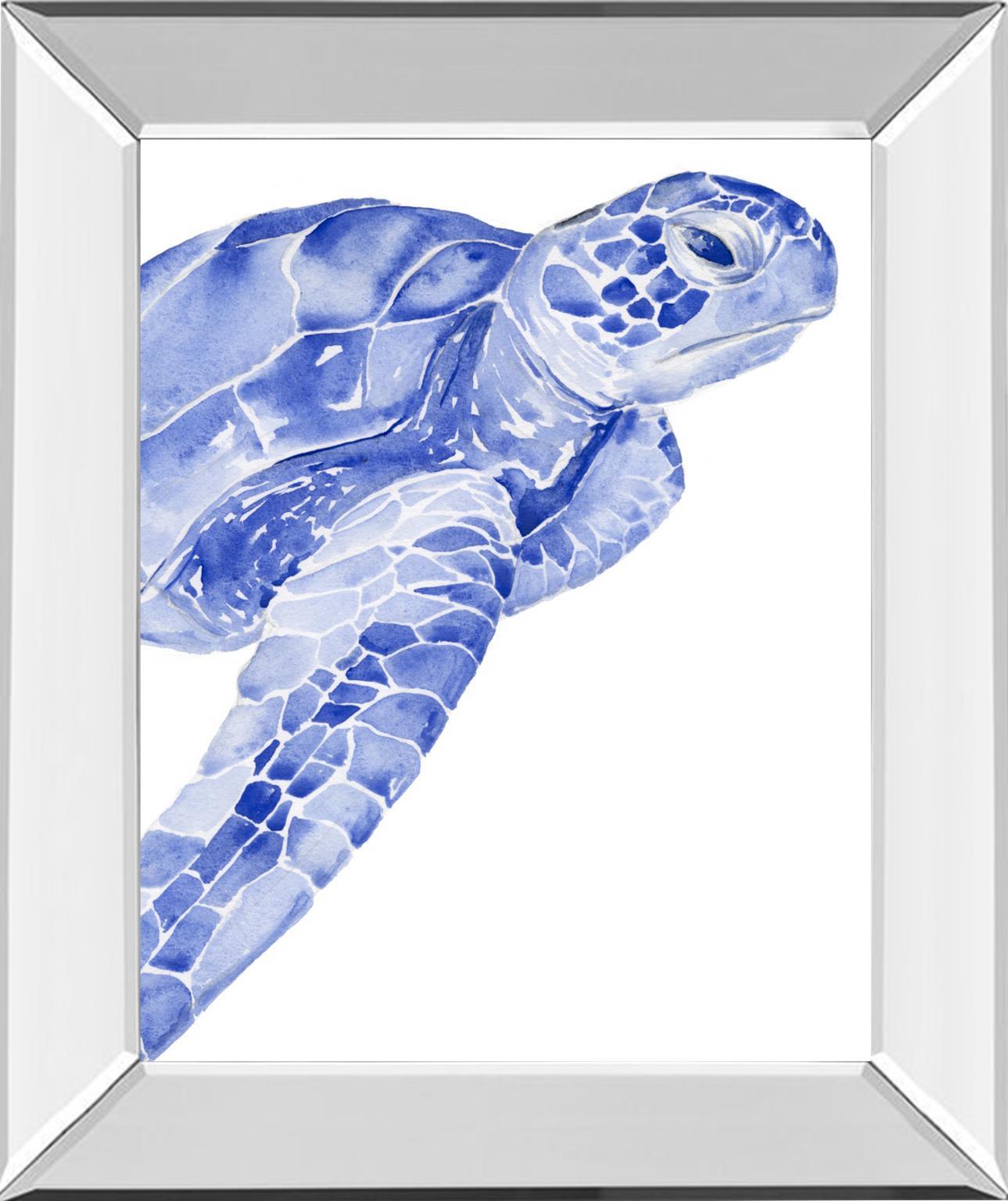 Ultramarine Sea Turtle II By Jennifer Paxton Parker - Blue Classy Art