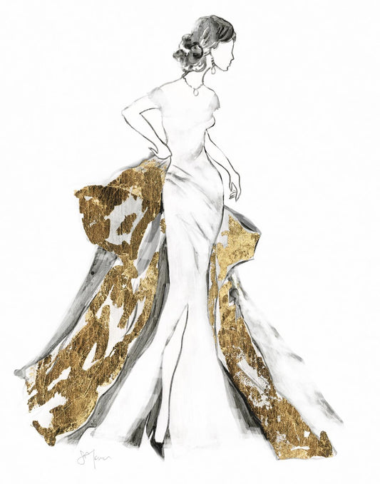 Framed - All That Glitters I By Tava Studios - White Classy Art