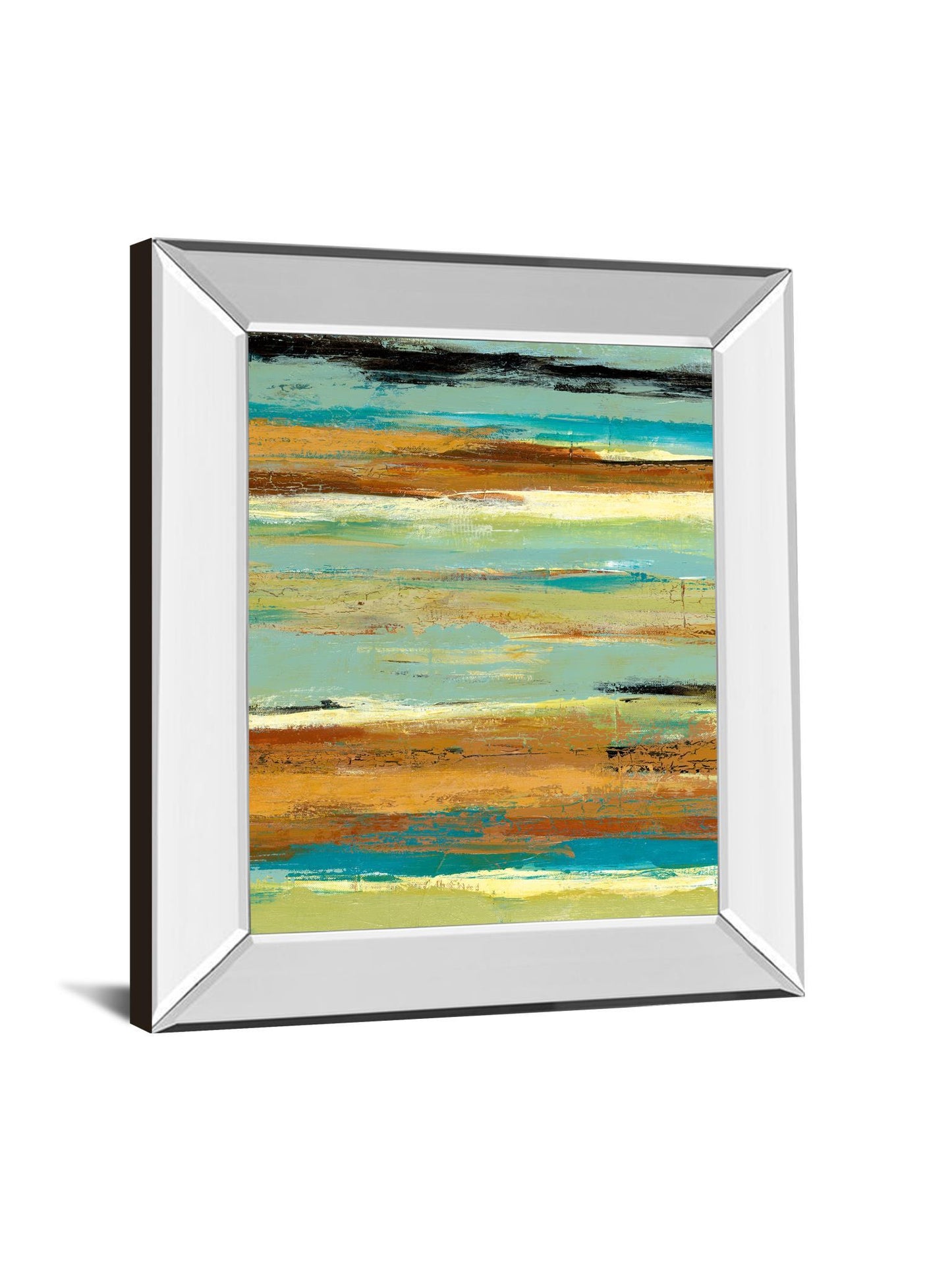 Terra Firma I By Maria Donovan - Mirror Framed Print Wall Art - Gold Classy Art