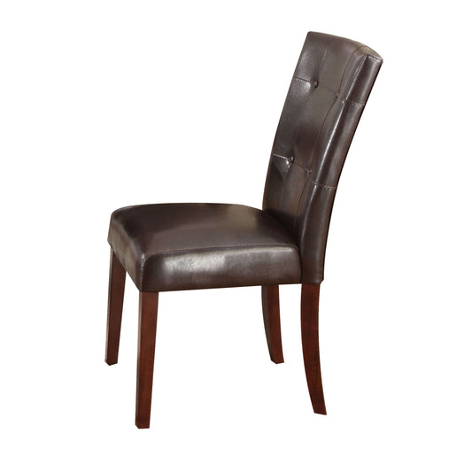 Danville Espresso PU & Walnut Side Chair ACME East