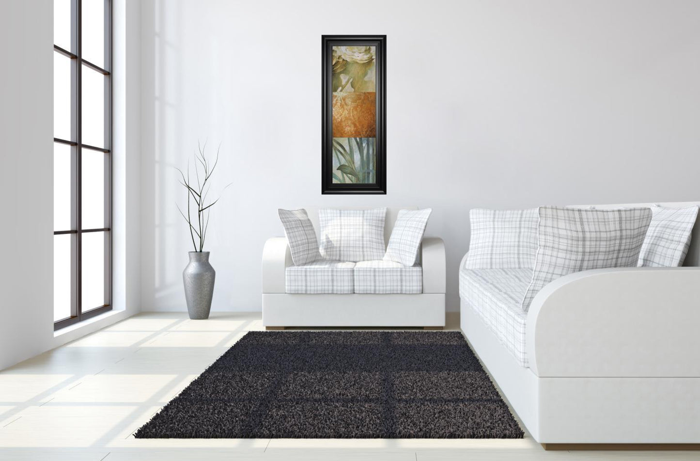 18x42 Square Choices By Thompson - Dark Brown Classy Art