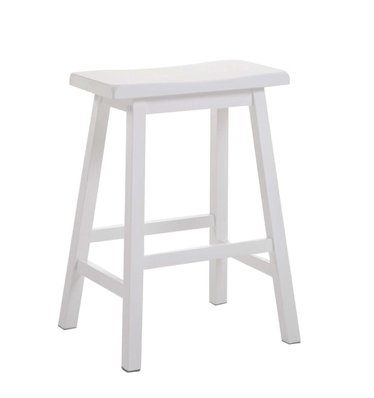 Gaucho White Counter Height Stool ACME East