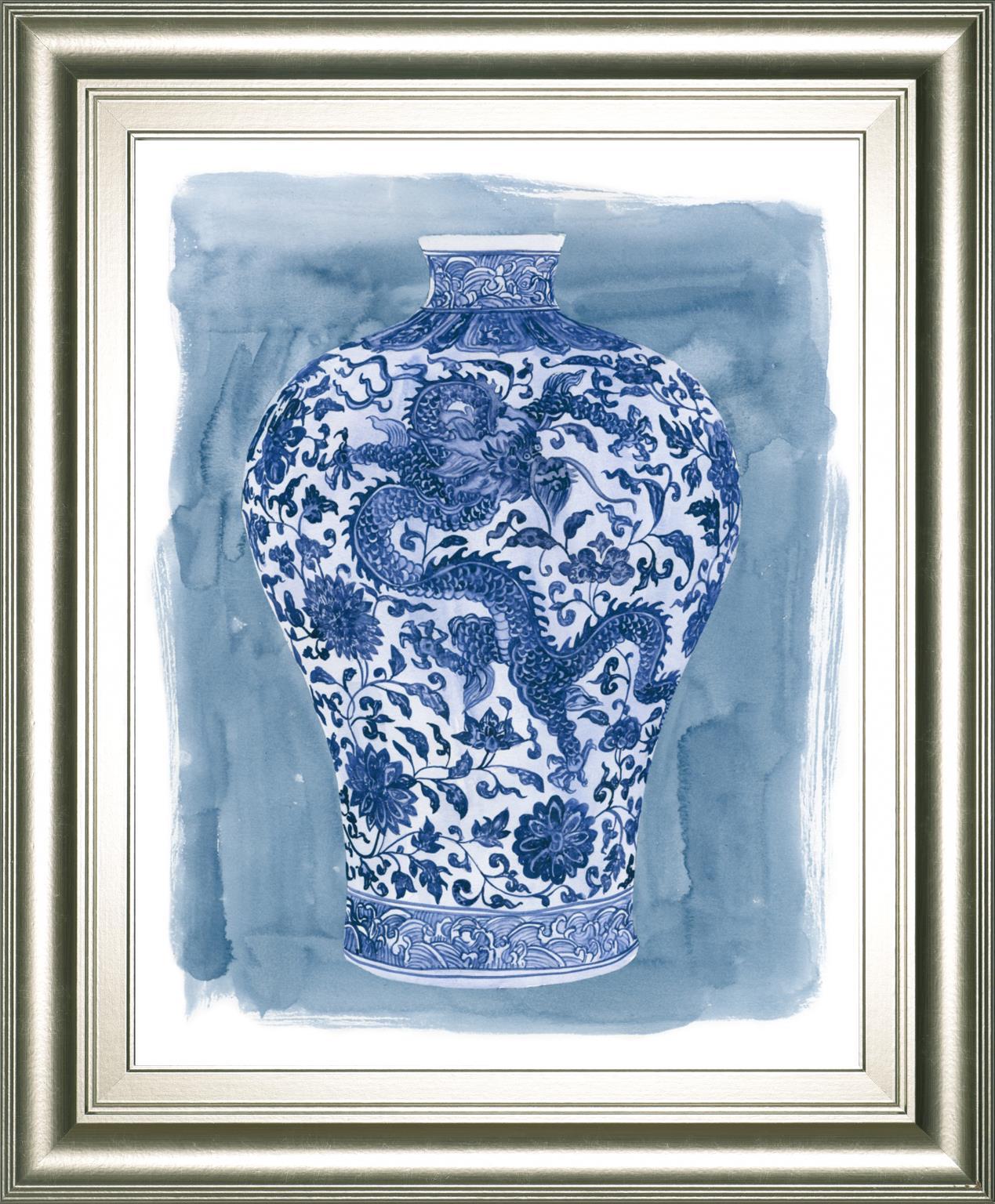 22x26 Ming Vase II By Melissa Wang - Blue Classy Art