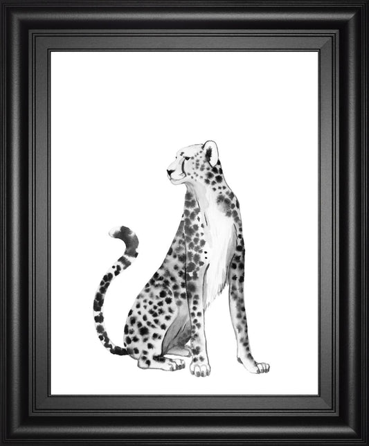 22x26 Chrome Cheetah II By Grace Popp - Dark Gray Classy Art