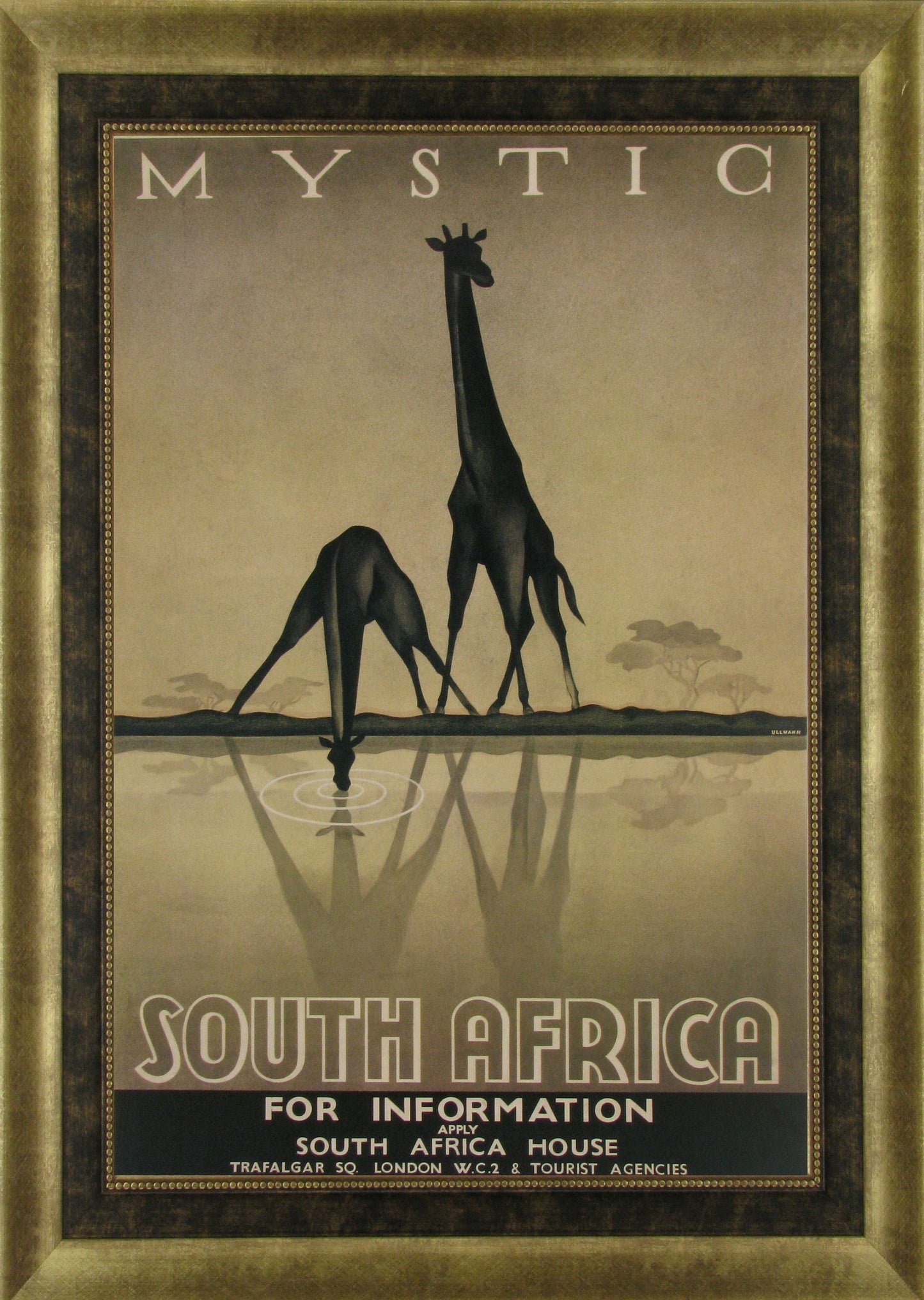 Mystic South Africa By Ullman - Framed Print Wall Art - Light Brown Classy Art