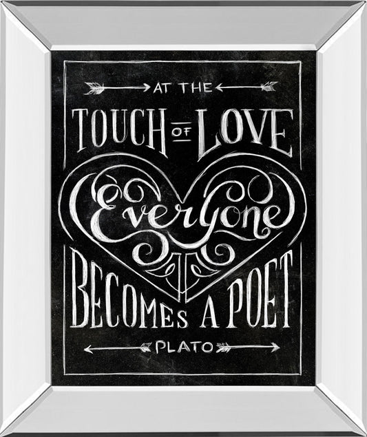 Everyone Becomes By Sundance Studio - Mirror Framed Print Wall Art - Black Classy Art