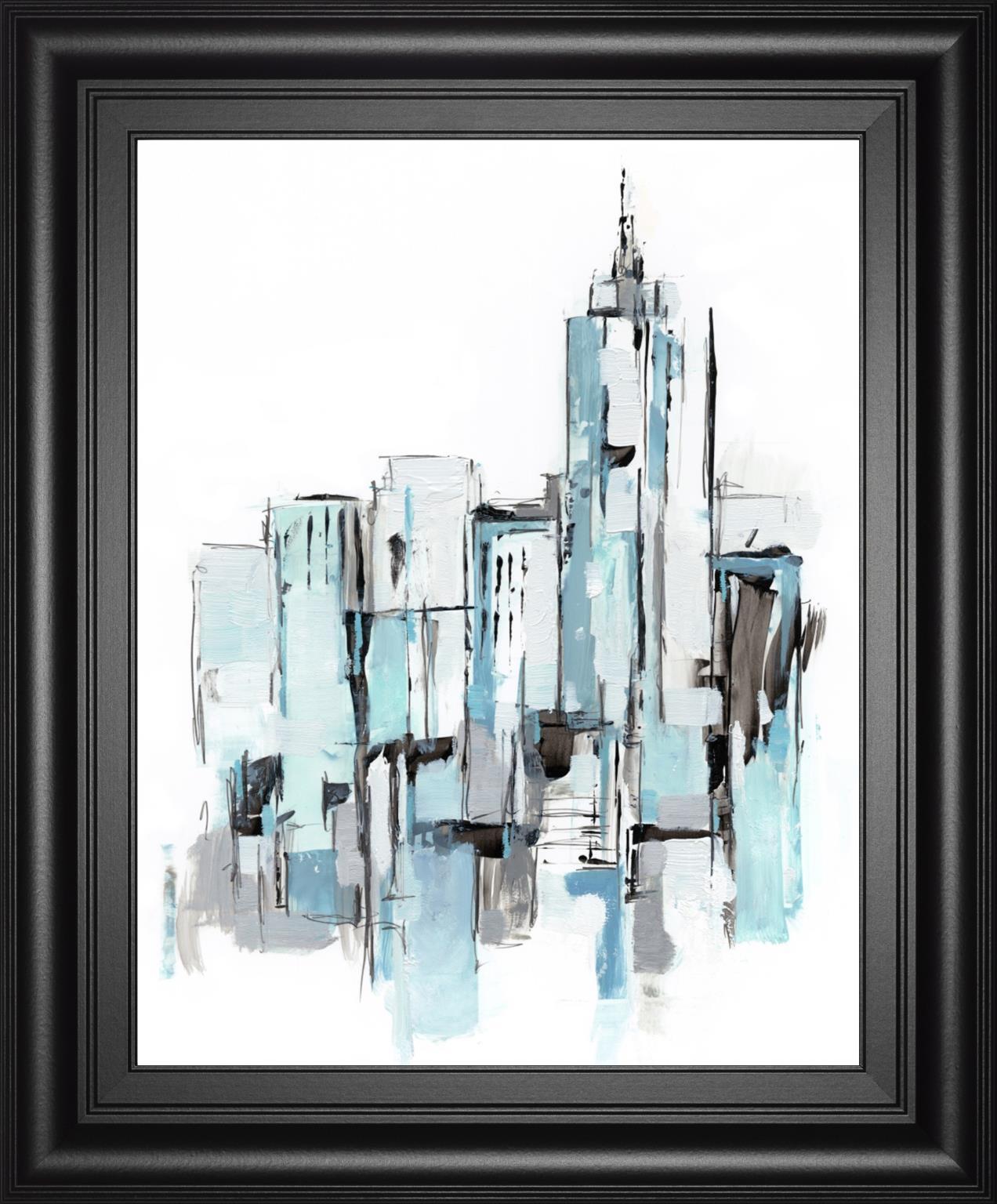 22x26 Blue City I By Ethan Harper - Light Blue Classy Art