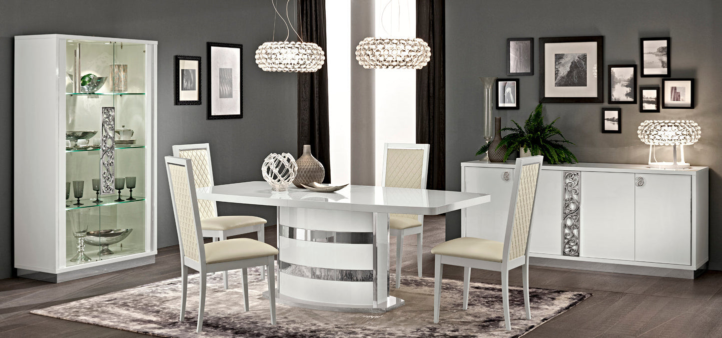 ESF Furniture - Roma Dining Table 10 Piece Dining Room Set - ROMATABLEWHITE-10SET ESF Furniture