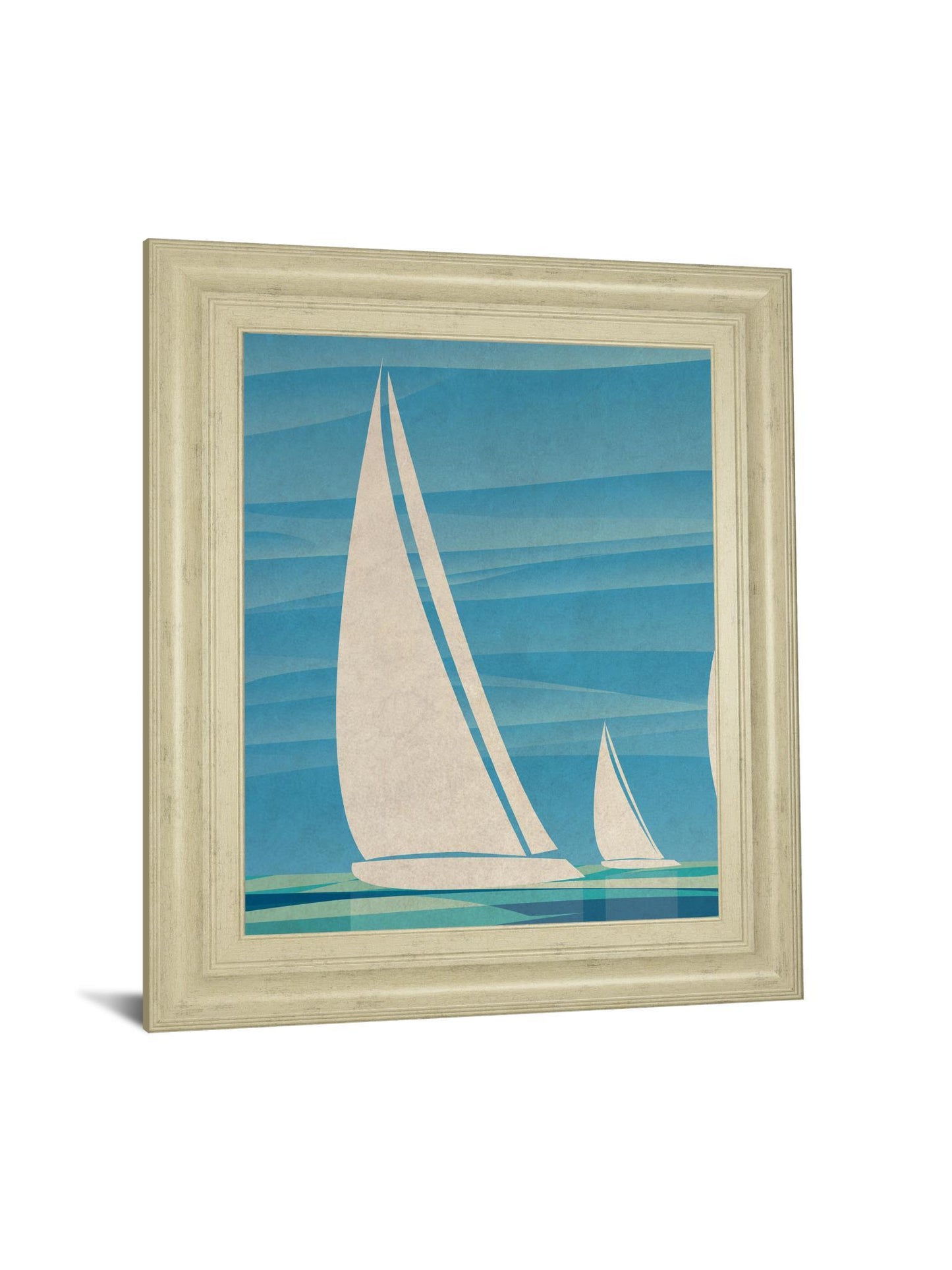 Water Journey I By Dan Meneely - Framed Print Wall Art - Blue Classy Art