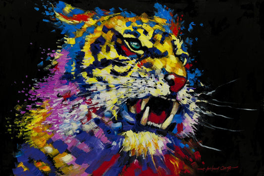 Tiger By E. Anthony Orme - Black Classy Art