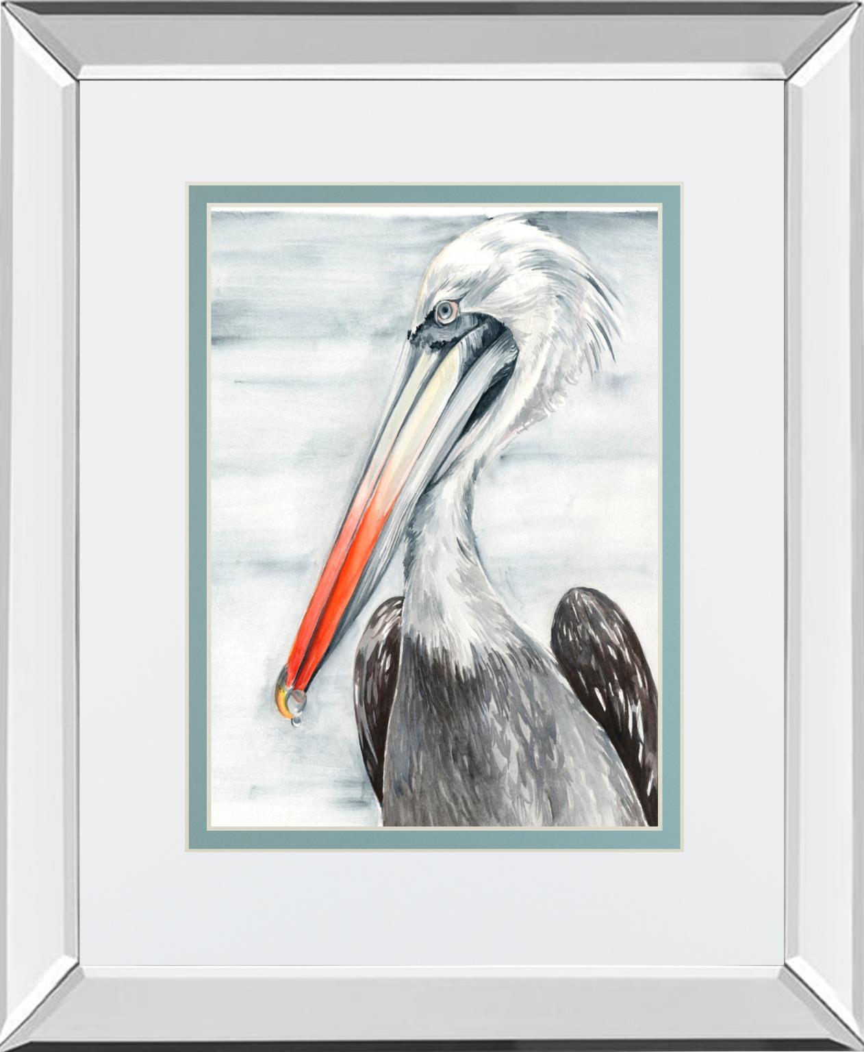 Grey Pelican II By Jennifer Paxton Parker - Dark Gray Classy Art