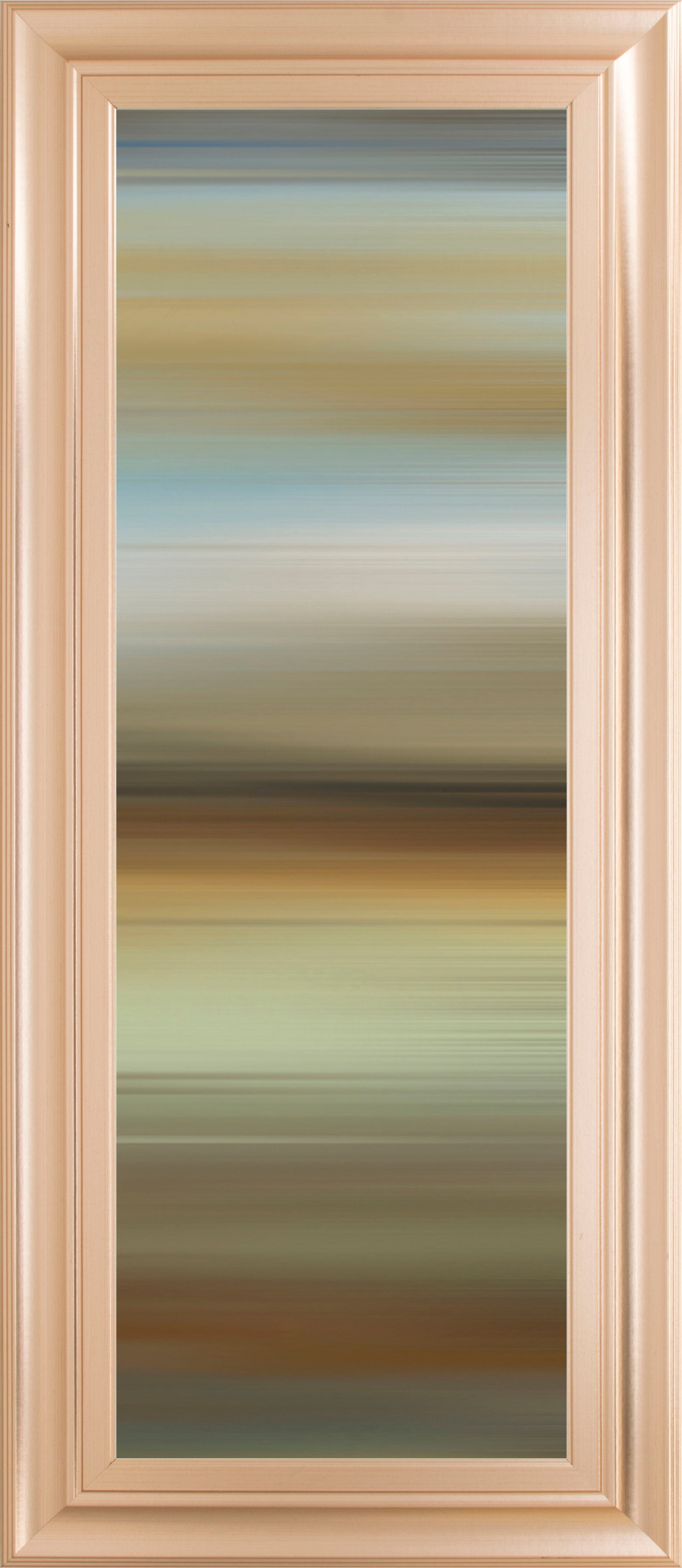 Abstract Horizon II By James Mcmaster - Framed Print Wall Art - Dark Brown Classy Art