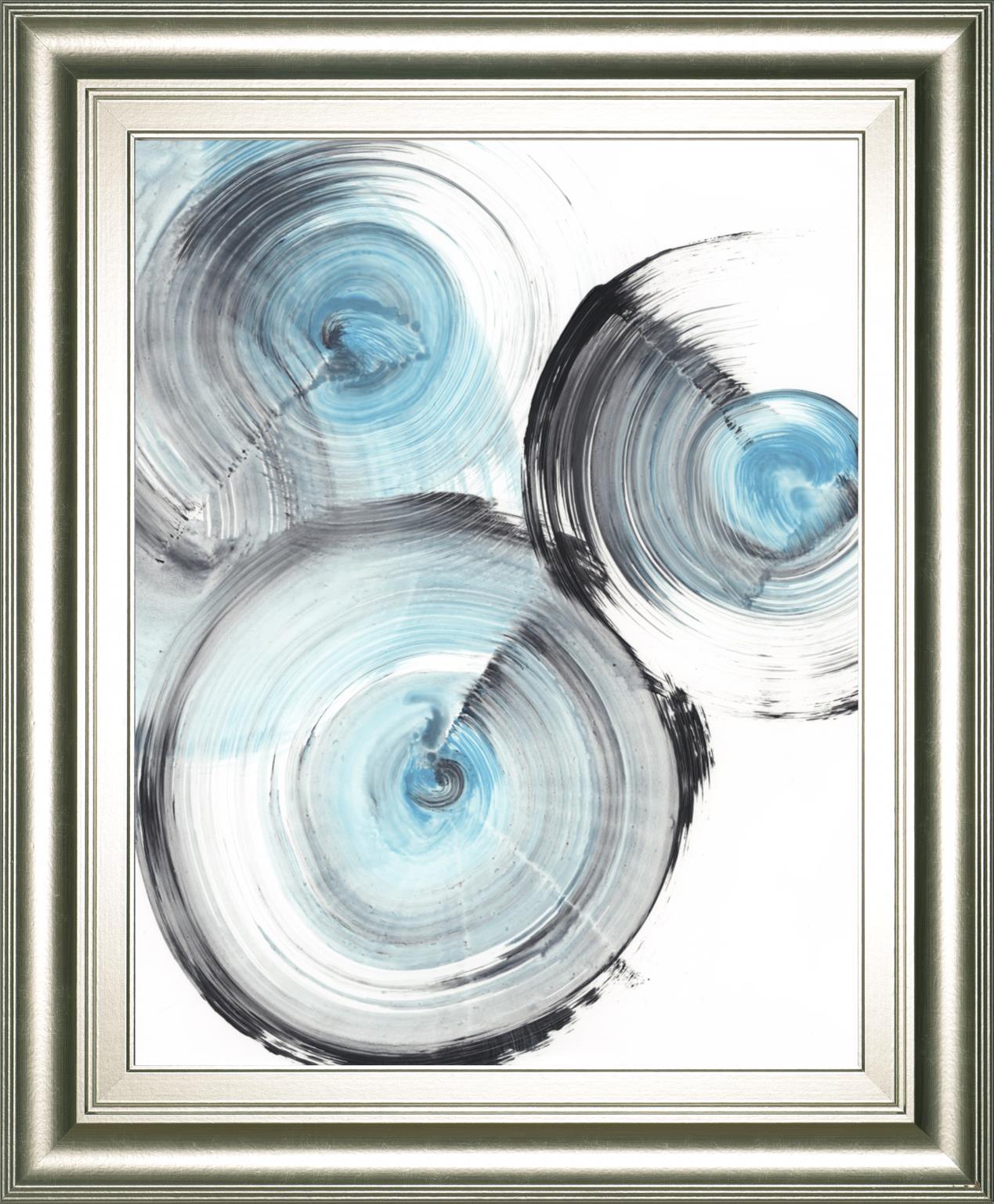 22x26 Ripple Effect II By Ethan Harper - Light Blue Classy Art