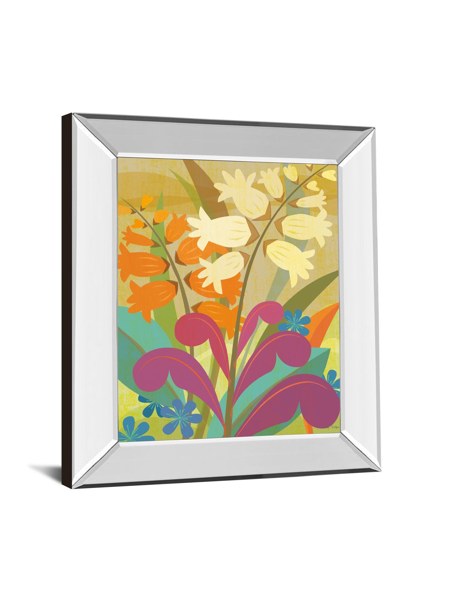 Lily Of The Valley By Cary Phillips - Mirror Framed Print Wall Art - Orange Classy Art