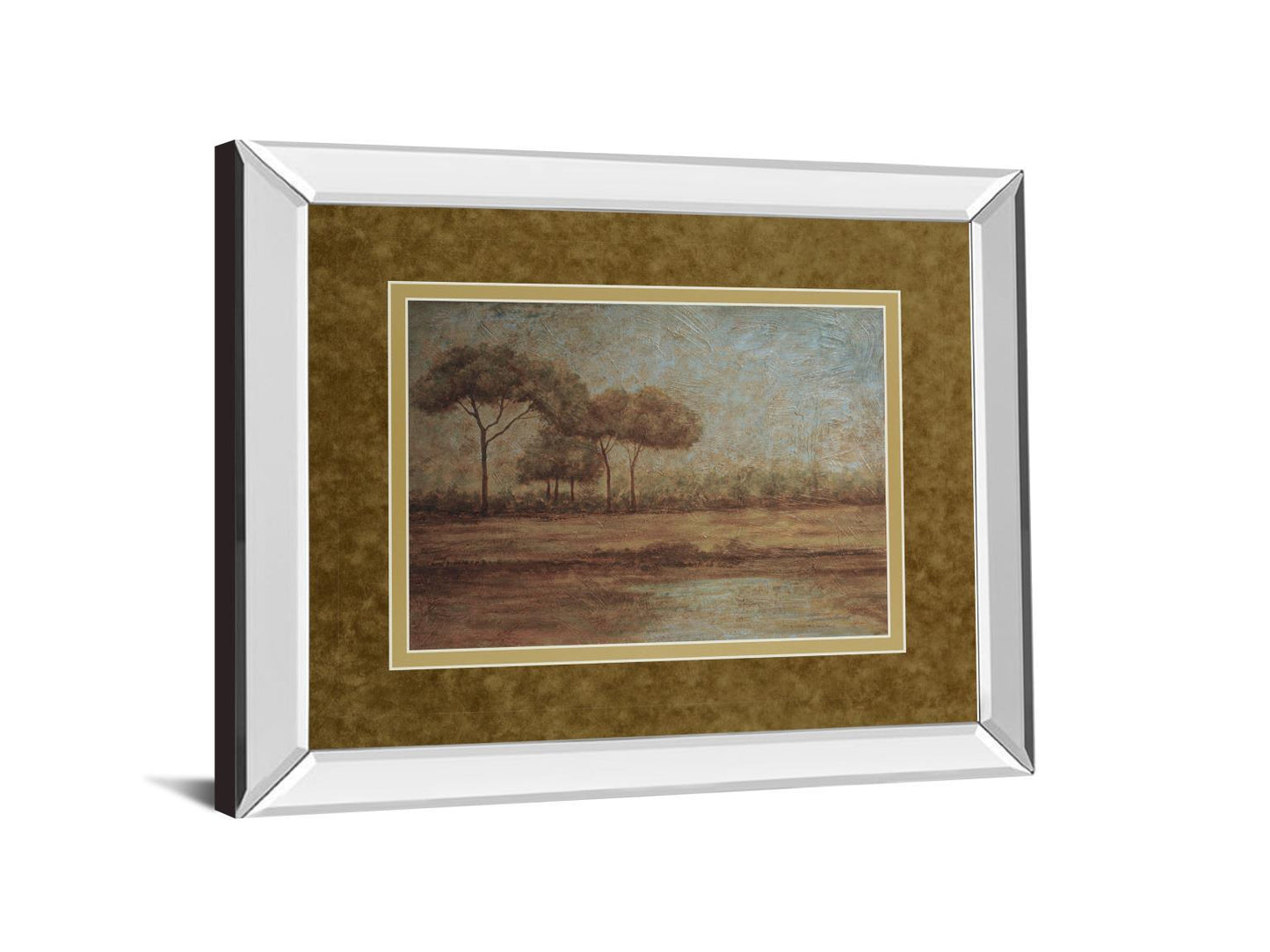 Woodland Sanctuary By Veronica Faust - Mirror Framed Print Wall Art - Dark Brown Classy Art