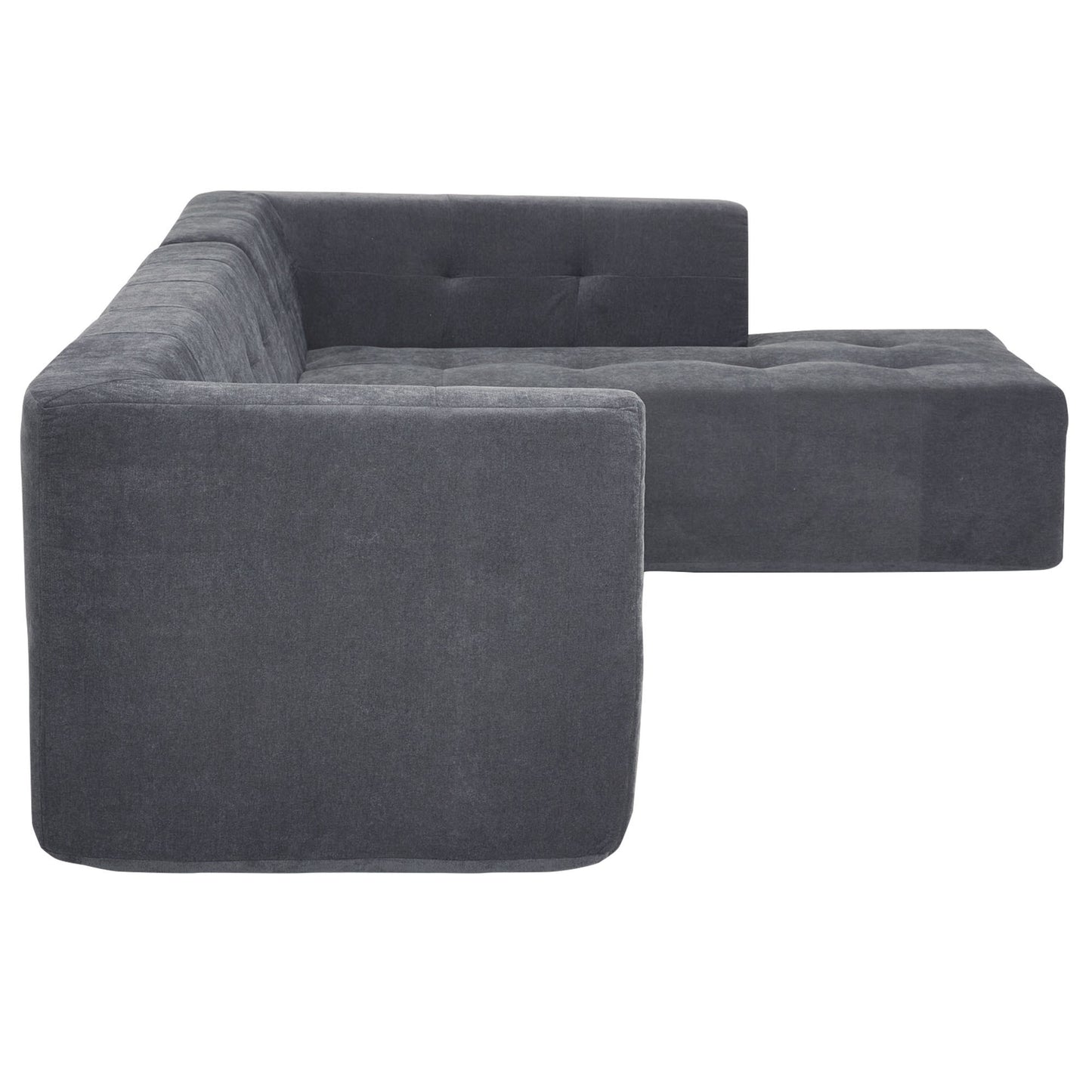 110.2”x72.8" Modular Modular Combination Living Room Sofa Set, Modern Minimalist Sofa, Living Room Upholstered Sofa Bed, Bedroom, 3pcs Computer Free Combination, L-Shaped,Dark Grey House to Home Furnishings LLC