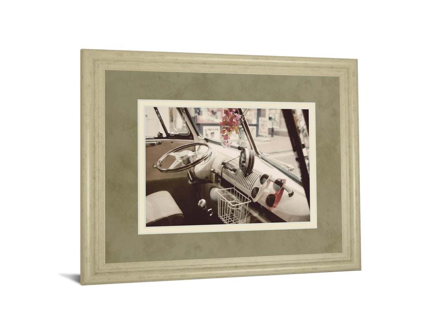 Cool Cats By Gail Peck - Framed Print Wall Art - White Classy Art