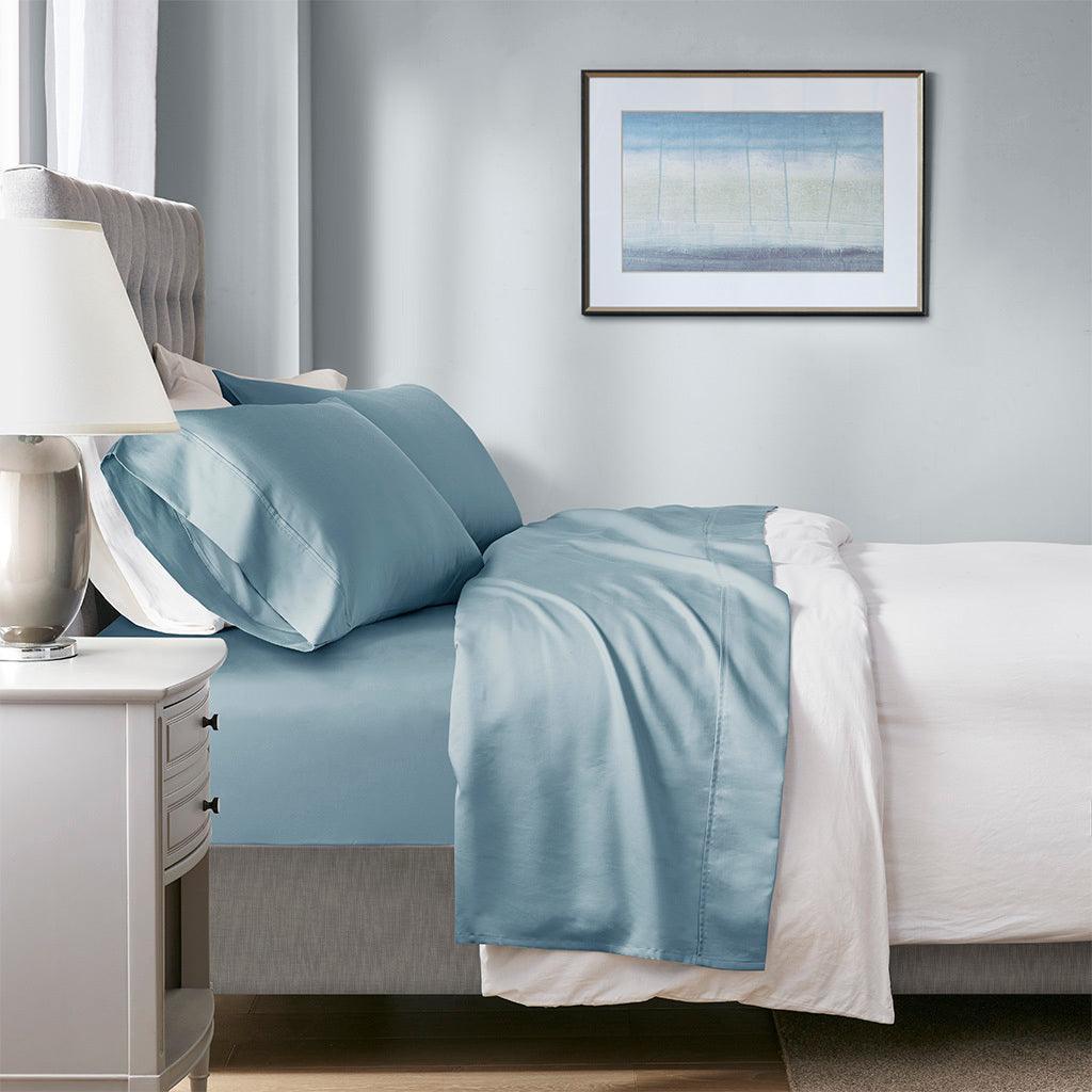 1000 Thread Count California King Sheet Set Blue Olliix.com