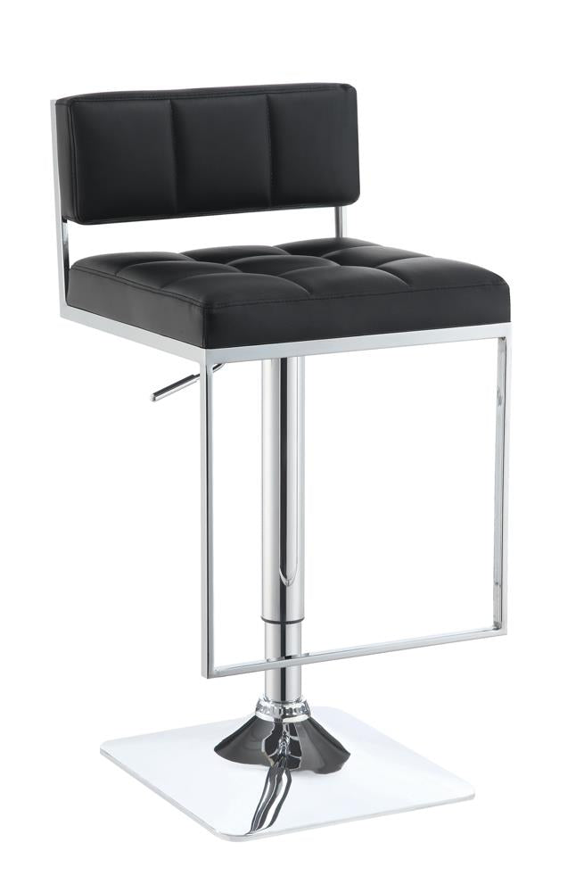 G100194 Contemporary Black Adjustable Bar Stool Coaster Z2 Premium