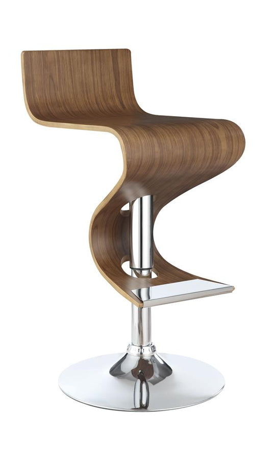 G100396 Contemporary Walnut Adjustable Bar Stool Coaster Z2 Premium