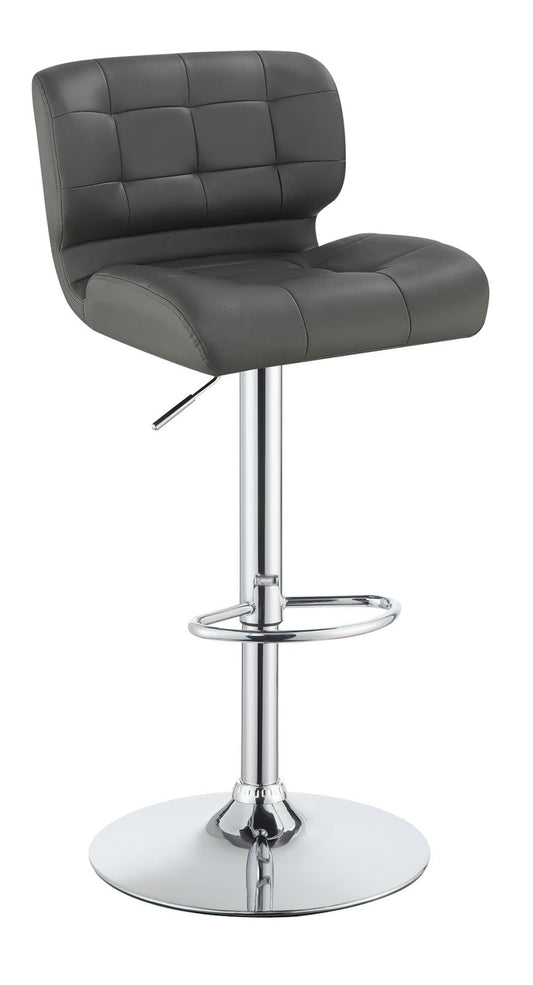 G100545 Contemporary White and Chrome Upholstered Bar Stool Coaster Z2 Premium