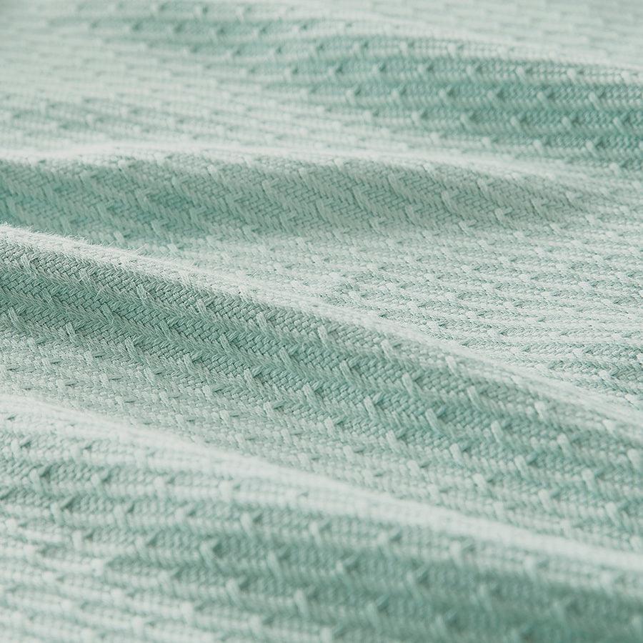 100% Casual Certified Egyptian Cotton Blanket King Seafoam Olliix.com