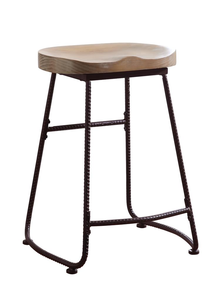 Industrial Driftwood Counter-Height  Stool Coaster Z2 Premium