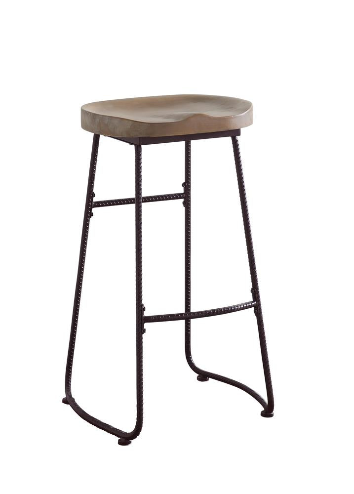 Industrial Driftwood Bar Stool Coaster Z2 Premium