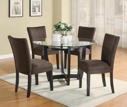 Bloomfield Cappuccino Round Dining Table Base Coaster Z2 Premium