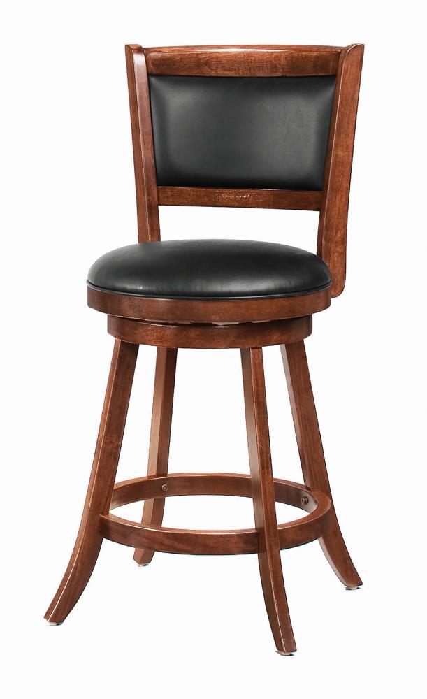 Transitional Chestnut Swivel Counter Stool Coaster Z2 Premium