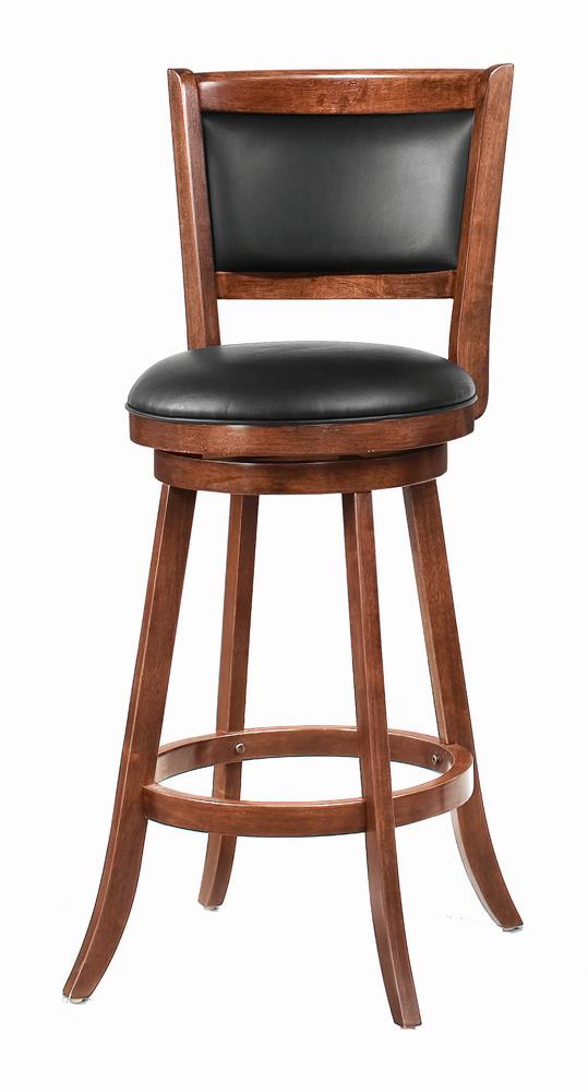 Transitional Chestnut Swivel Bar Stool Coaster Z2 Premium