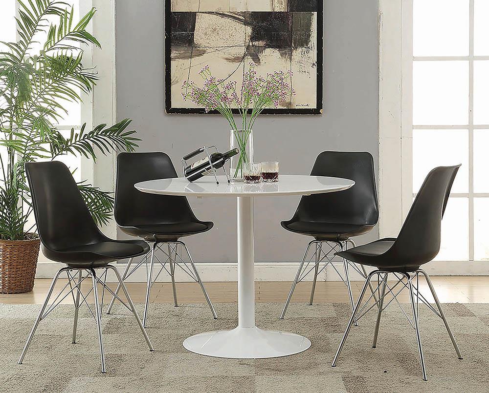 Lowry Contemporary Black Dining Chair Coaster Z2 Premium