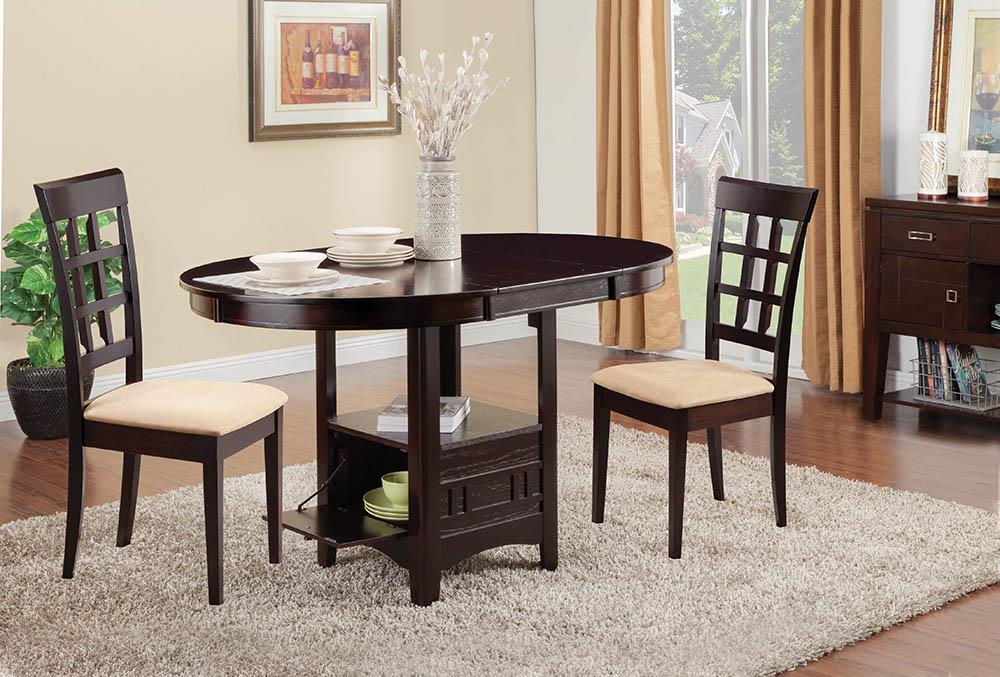 Lavon Transitional Espresso Counter-Height  Table Coaster Z2 Premium