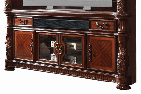 Acme Vendome TV Console in Cherry 91318 ACME East