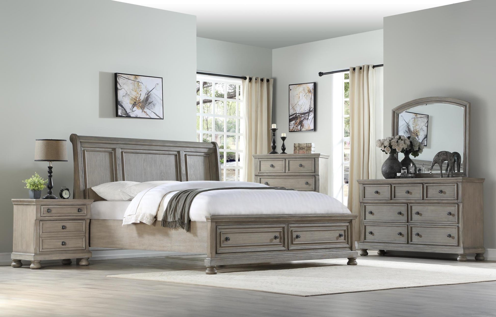 Prescott Bedroom - Taupe Bernards Furniture