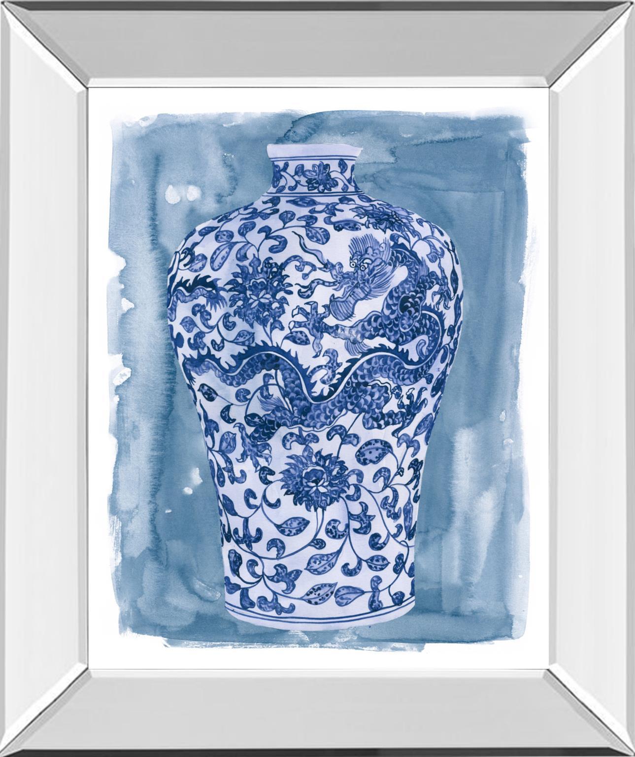 Ming Vase I By Melissa Wang - Blue Classy Art