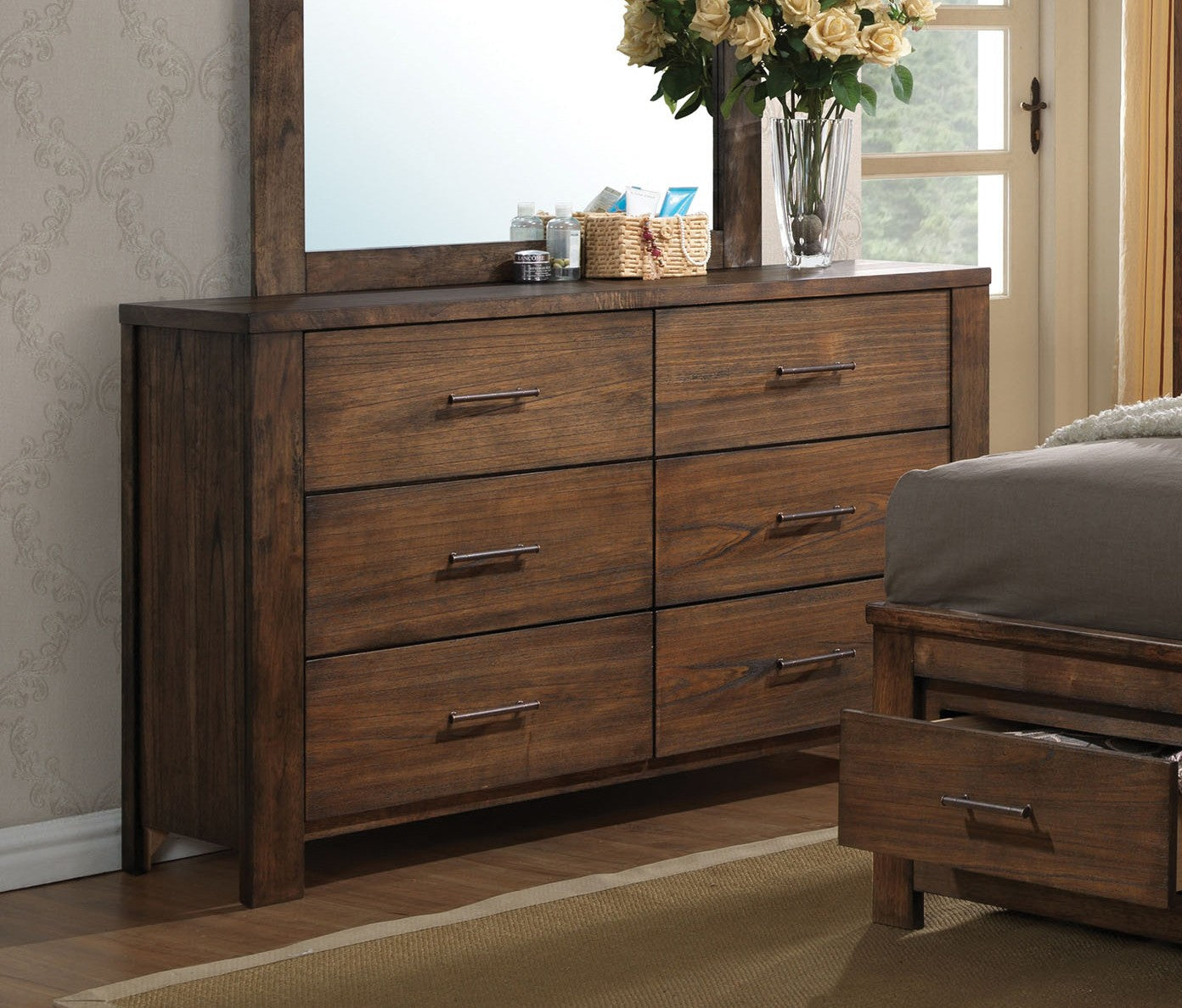 Acme Merrilee Drawer Dresser in Oak 21685 ACME East