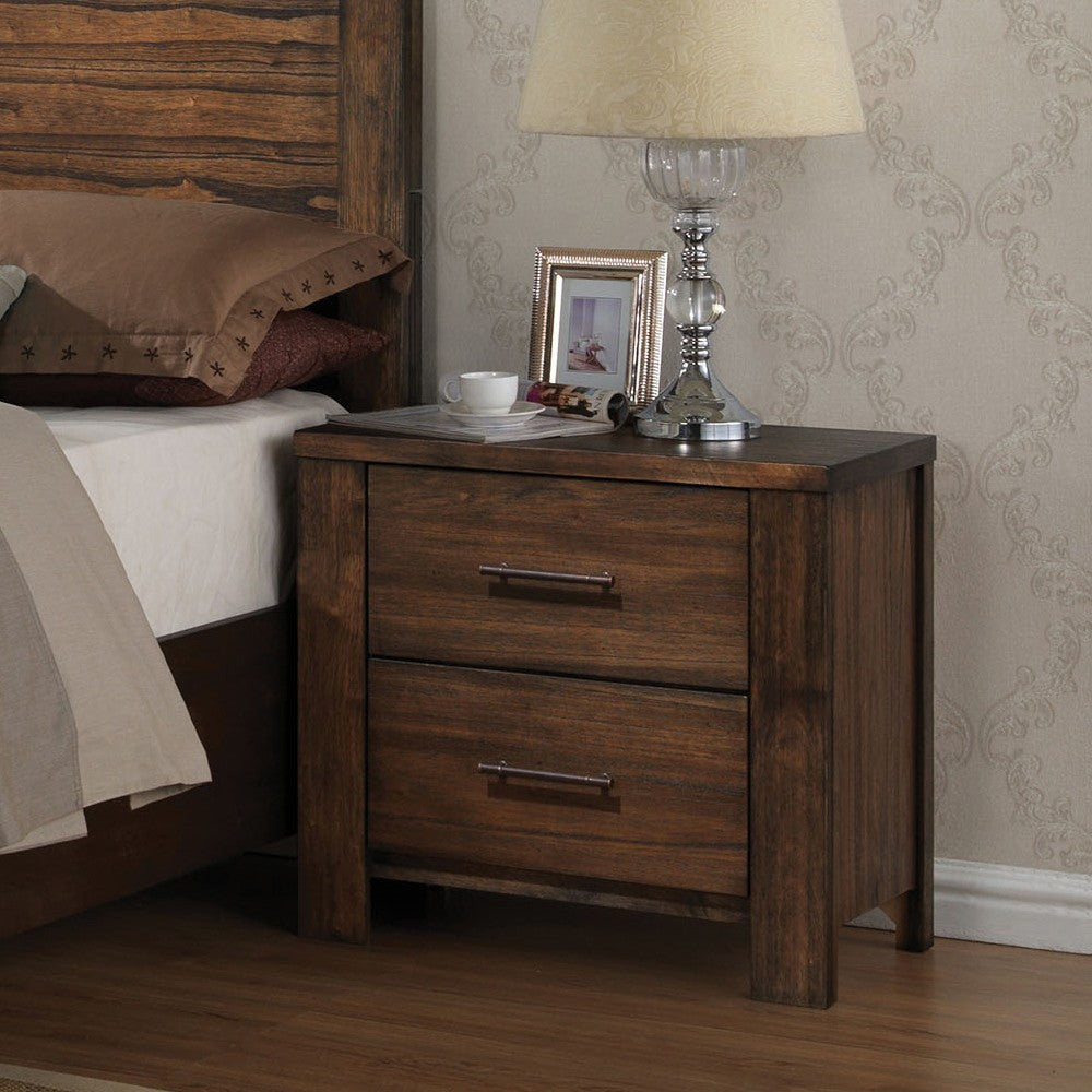 Acme Merrilee 2-Drawer Nightstand in Oak 21683 ACME East